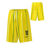 Basketball Shorts Lines - Yellow